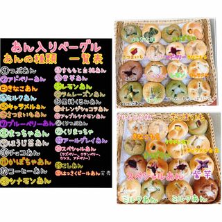 和菓子屋のミニ無添加あん入りベーグル ランダム10個セット☆彡.。 (パン)