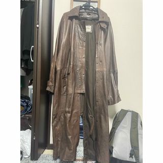 レザーコート　leather coat(ステンカラーコート)