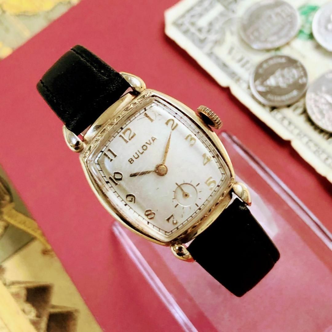#2821【シックでお洒落】メンズ 腕時計 ブローバ 動作品 手巻き 1946年