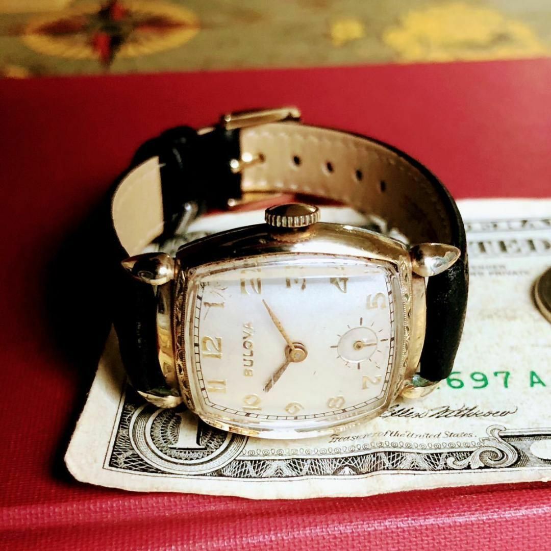 #2821【シックでお洒落】メンズ 腕時計 ブローバ 動作品 手巻き 1946年