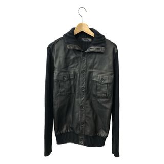 ザラ(ZARA)のザラ ZARA セータードッキングレザージャケット    メンズ L(その他)