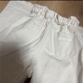 最終値下げ　Miu Miu  ペーパーバックウエスト　ジーンズ　デニム 25S