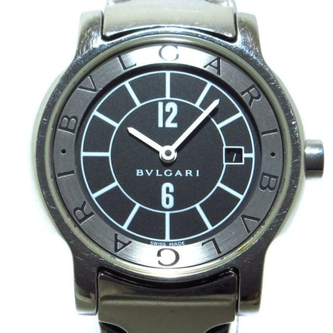 ブルガリ 腕時計 ソロテンポ ST29S 黒×白