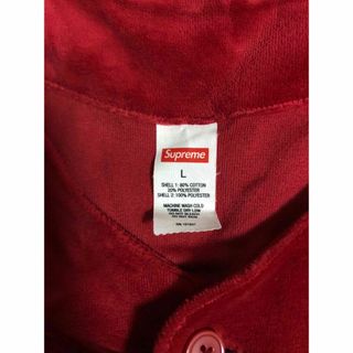 Supreme - supreme 20FW velour baseball jersey Lサイズの通販 by