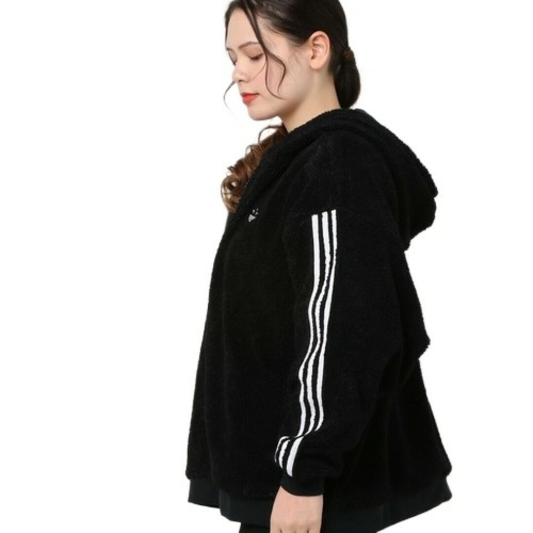 【大きいサイズ】adidas★フリースボアジャケット★シェルパジャケット★黒XL