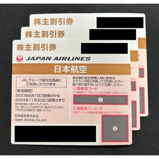 ジャル(ニホンコウクウ)(JAL(日本航空))の日本航空 株主割引券 3枚(その他)