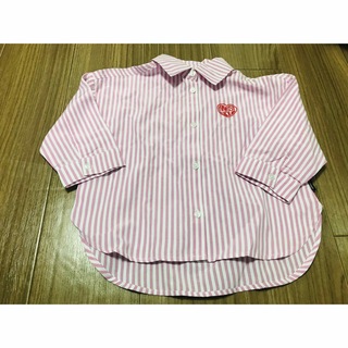 バースデイ(バースデイ)の新品未使用　ピンク　ストライプ　長袖シャツ　100 バースデイ　(Tシャツ/カットソー)