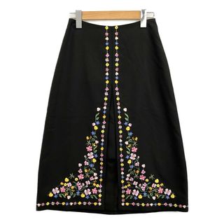 テッドベイカー(TED BAKER)の美品 テッドベーカー TED BAKER ロングスカート 花柄 レディース 0(その他)