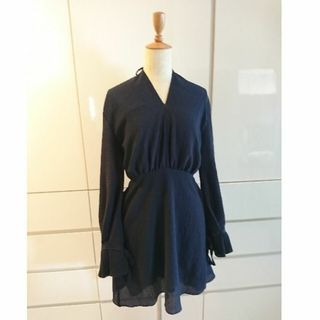 3.1 Phillip Lim / スリーワンフィリップリム | シルク ボーダー レース 切替 チュニック ペチコート付き | 0 | ブラック | レディース