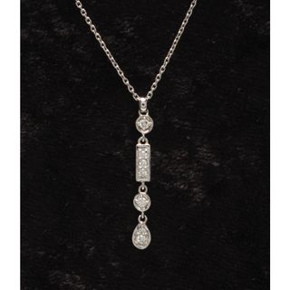 スタージュエリー K18PG ダイヤモンド ペンダントネックレス 0.01ct