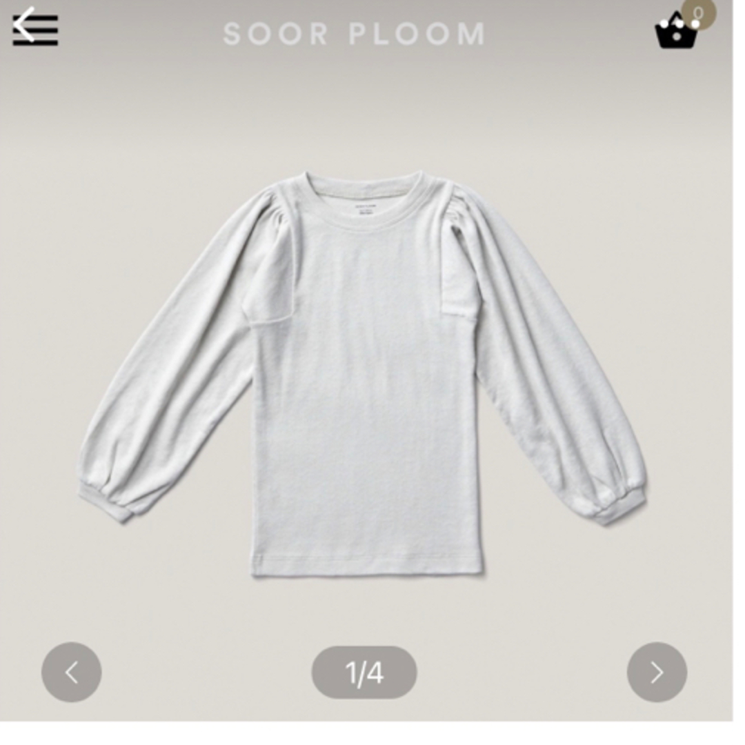 soor ploom Tシャツ　グレー　新品