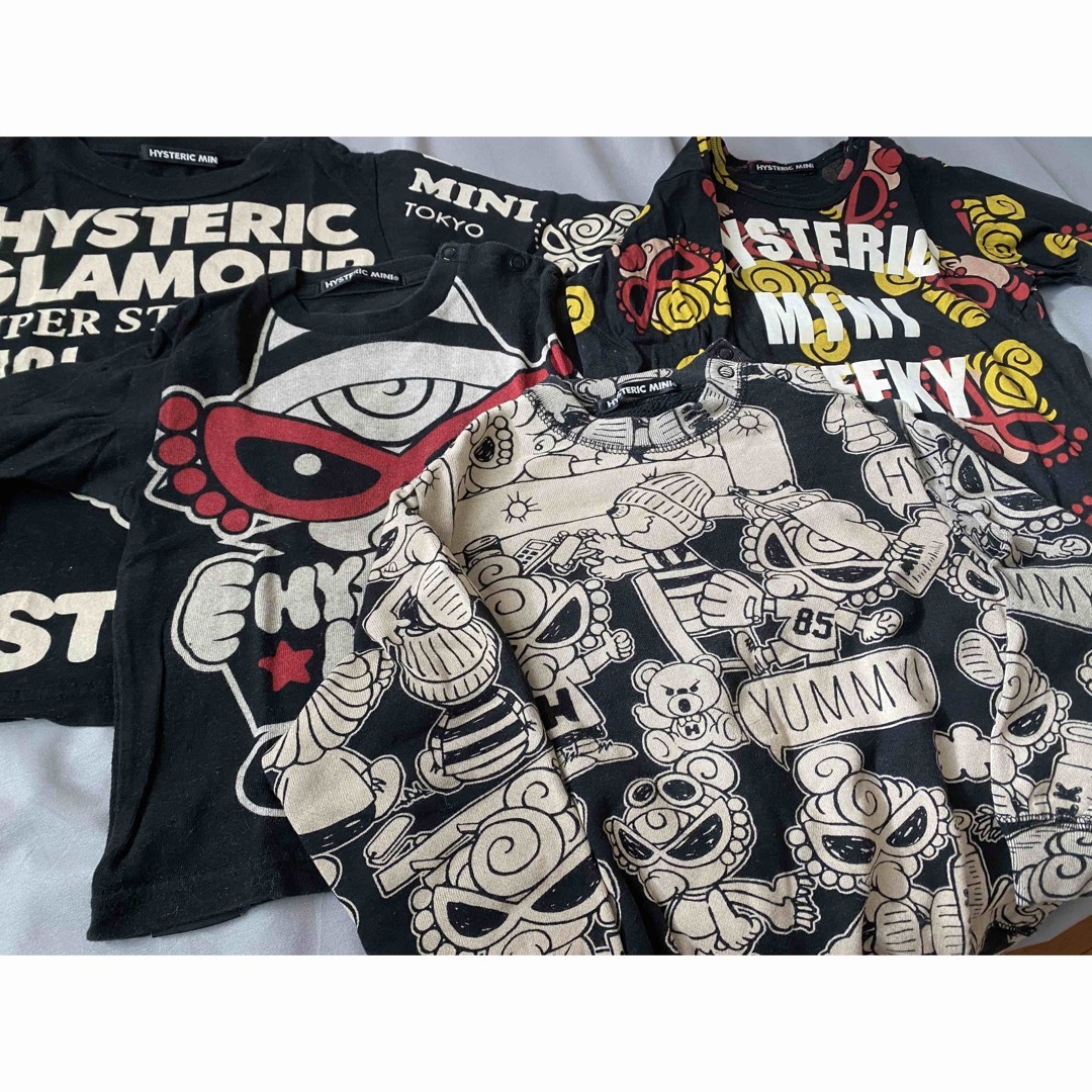 HYSTERIC MINI(ヒステリックミニ)のヒステリックミニ　長袖　4着　90 まとめ売り　 キッズ/ベビー/マタニティのキッズ服女の子用(90cm~)(Tシャツ/カットソー)の商品写真