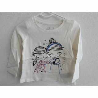 ベビーギャップ(babyGAP)のGAP プリント 長袖Tシャツ 未使用 90(Tシャツ/カットソー)