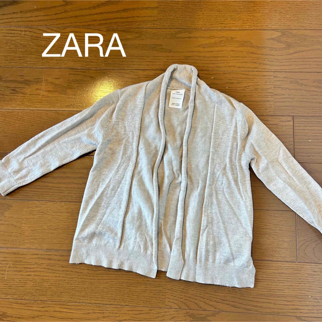 ZARA KIDS(ザラキッズ)のZARA kidsニットウェアー　おしゃれカーディガン　110 キッズ/ベビー/マタニティのキッズ服女の子用(90cm~)(カーディガン)の商品写真