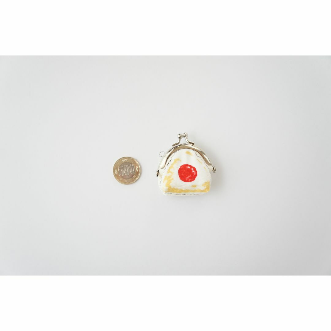 【ちいさな小銭入れ】がま口のおにぎり・ツナマヨ ハンドメイドのファッション小物(ポーチ)の商品写真
