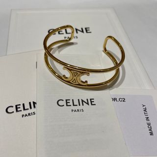 セリーヌ(celine)のCELINE♦︎セリーヌ トリオンフ ゴールドバングル(ブレスレット/バングル)