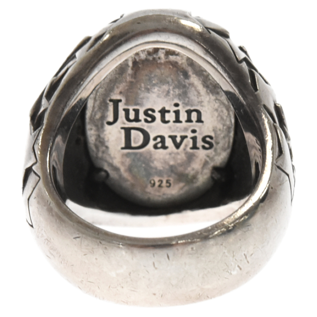 Justin Davis ジャスティンデイヴィス マルチスターデザイン ストーン装飾 シルバーリング 13号