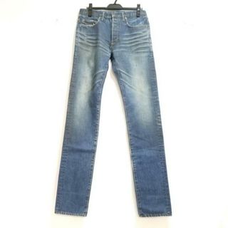 極美品 クロエ Chloe 20SS パンツ デニムパンツ ワイドパンツ ジーンズ 無地 コットン ボトムス レディース 38(M相当) インディゴブルー