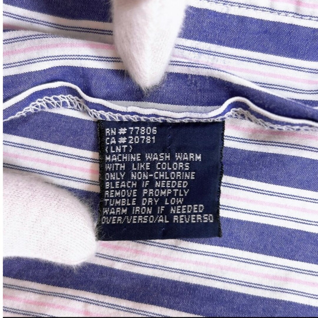 TOMMY HILFIGER(トミーヒルフィガー)のトミーヒルフィガー  Tommy Hilfiger  シャツ  ストライプ　刺繍 メンズのトップス(シャツ)の商品写真