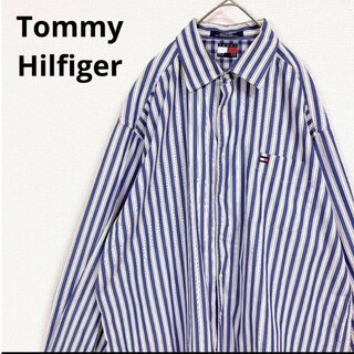 トミーヒルフィガー(TOMMY HILFIGER)のトミーヒルフィガー  Tommy Hilfiger  シャツ  ストライプ　刺繍(シャツ)