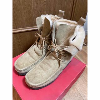 クラークス(Clarks)のクラークス Clarks スエード ワラビー　ムートンブーツ(ブーツ)