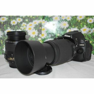 ニコン(Nikon)の美品✨スマホ転送okNikon ニコン D5100 一眼レフ ダブルレンズセット(デジタル一眼)