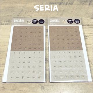 セリア(Seria)のseria 手帳　日付　シール(シール)