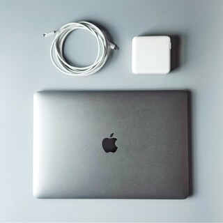Apple - 美品 macbook air m1 8g 256gb スペースグレイ 保証残ありの