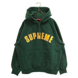 人気アイテムsupreme アイスアーチロゴ パーカーグリーン