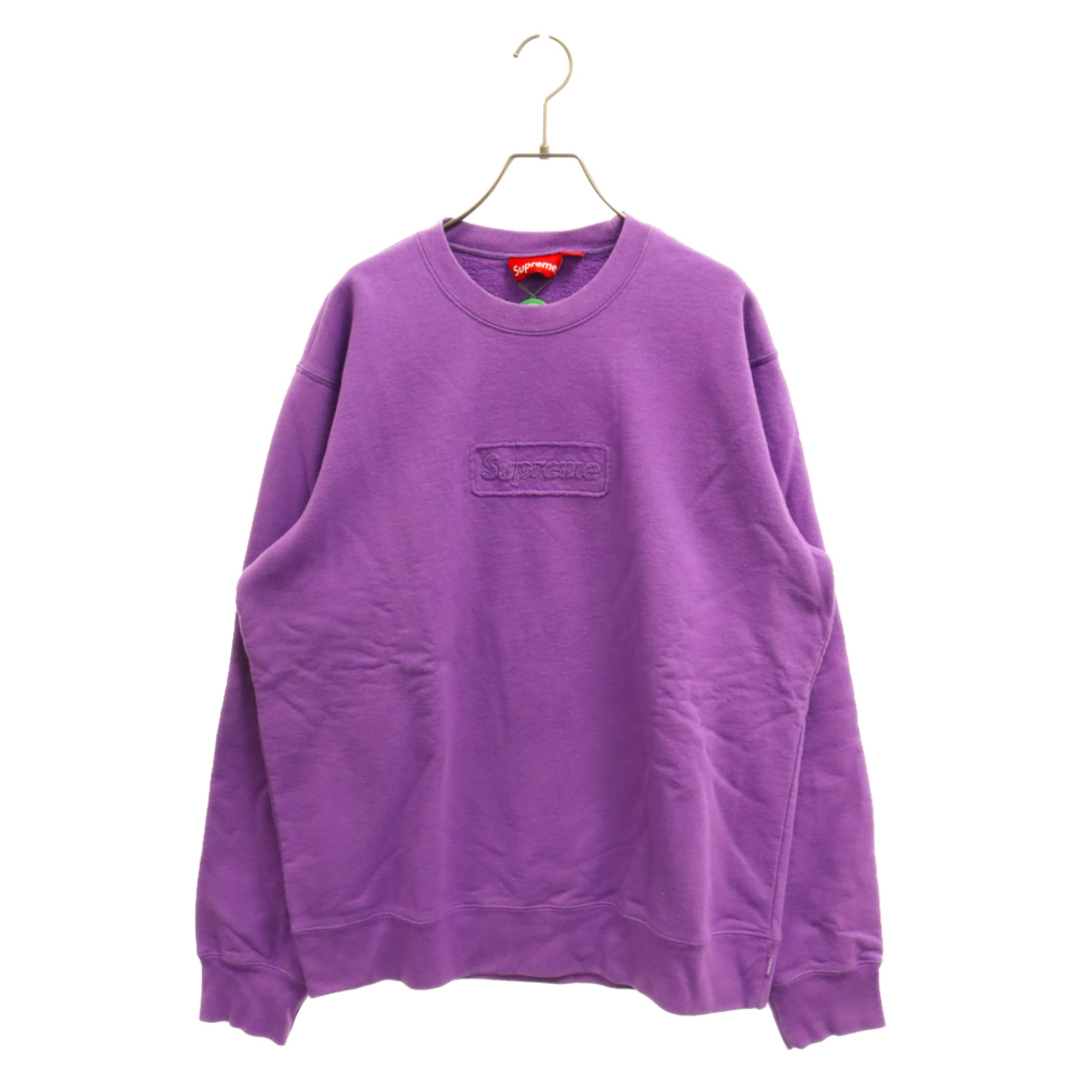 Supreme Cutout Logo Crewneck L 紫