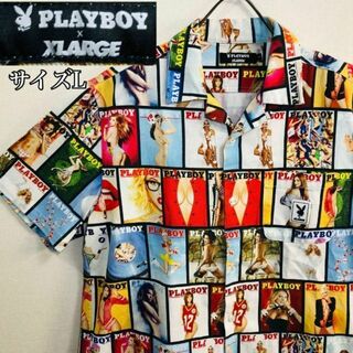 PLAYBOYとX-LARGEコラボシャツです