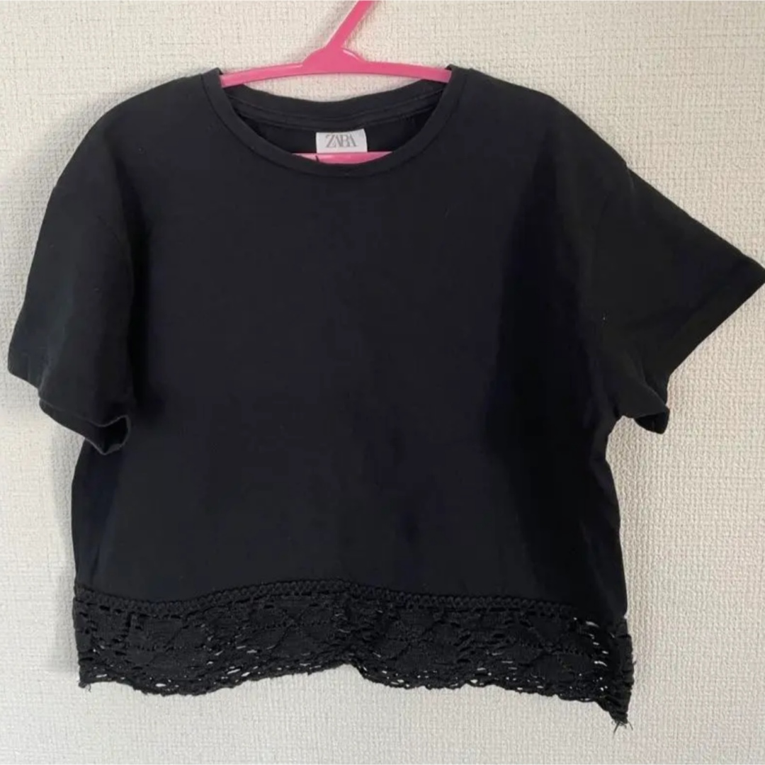 ZARA(ザラ)のZARA  ショート丈 Tシャツ 110 キッズ/ベビー/マタニティのキッズ服男の子用(90cm~)(Tシャツ/カットソー)の商品写真