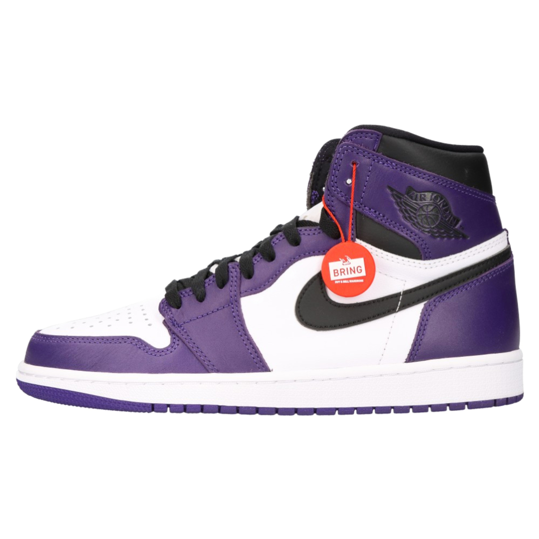 NIKE ナイキ AIR JORDAN 1 RETRO HIGH OG COURT PURPLE 555088-500 エアジョーダン1 レトロ ハイ コート パープル ハイカットスニーカー US9/27cm ホワイト/パープル