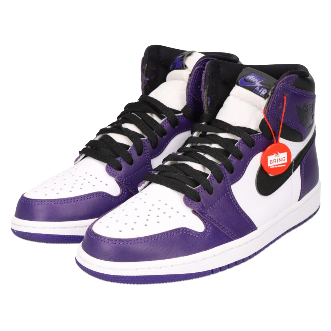 NIKE ナイキ AIR JORDAN 1 RETRO HIGH OG COURT PURPLE 555088-500 エアジョーダン1 レトロ ハイ コート パープル ハイカットスニーカー US9/27cm ホワイト/パープル