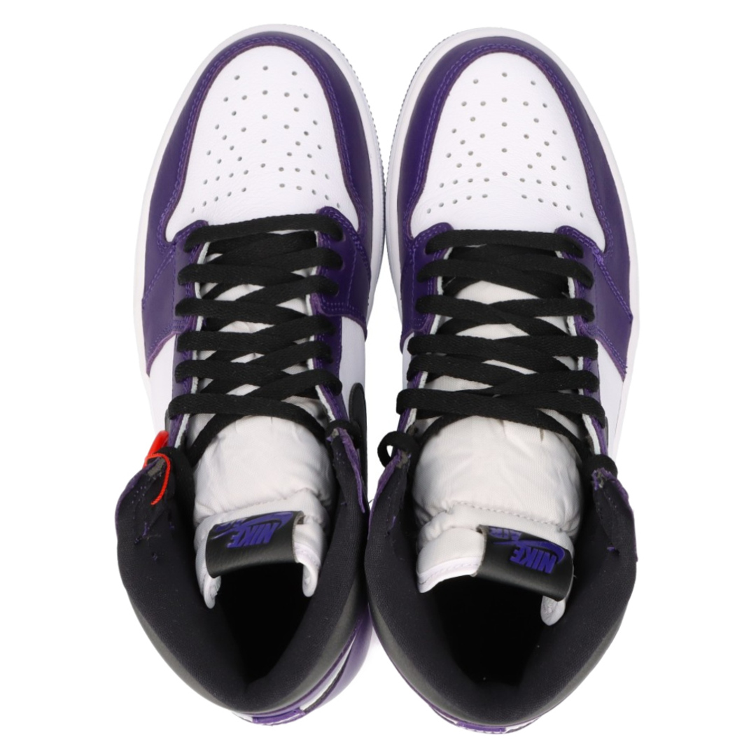 NIKE ナイキ AIR JORDAN 1 RETRO HIGH OG COURT PURPLE 555088-500 エアジョーダン1 レトロ ハイ コート パープル ハイカットスニーカー US9/27cm ホワイト/パープル