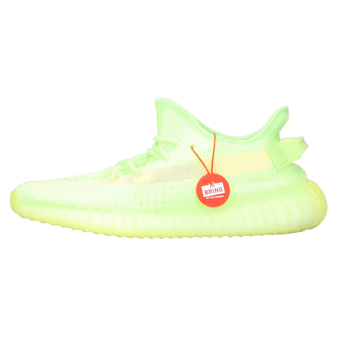 300センチワイズadidas アディダス YEEZY BOOST 350 V2 GLOW IN THE DARK イージー ブースト イン ザ ダーク ローカットスニーカー グロー インザ ダーク イエロー US7.5/25.5cm EG5293