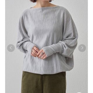 ビアズリー BEARDSLEY く 麻混 ドルマンスリーブ サマーニット