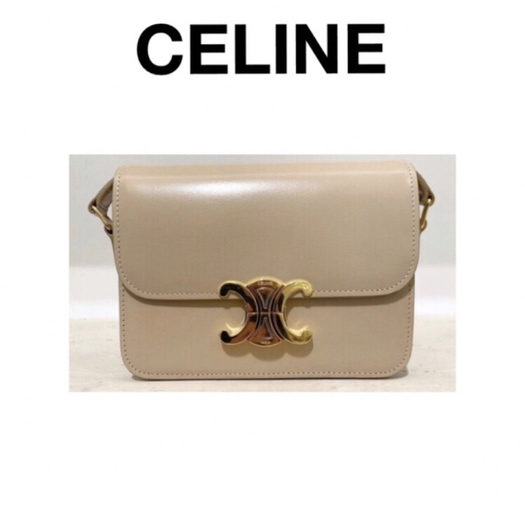 celine - 【新品未使用】CELINE トリオンフ ショルダーバッグ ティーン