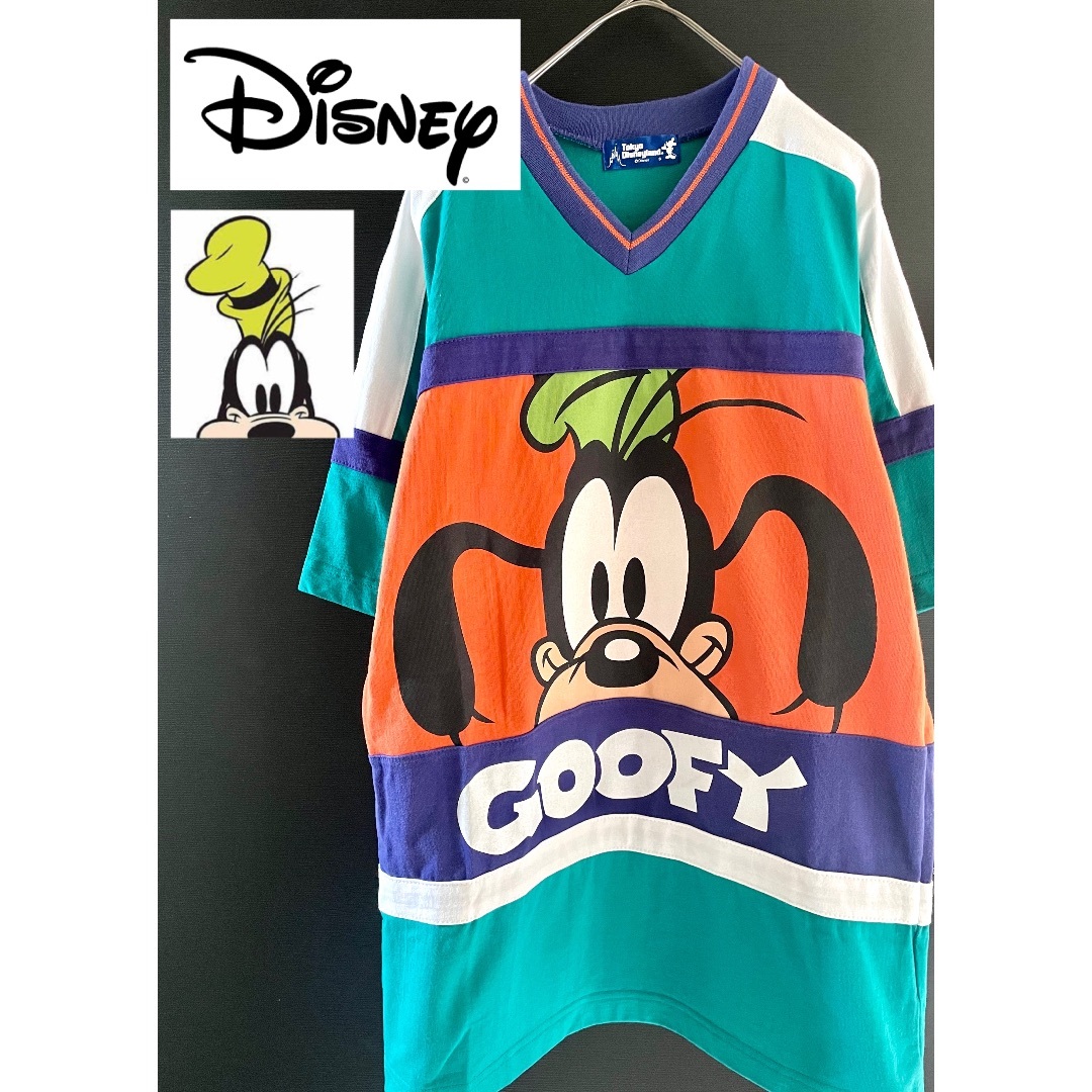 ディズニー【Disney】グーフィー　goofy ビッグプリント　Tシャツ | フリマアプリ ラクマ