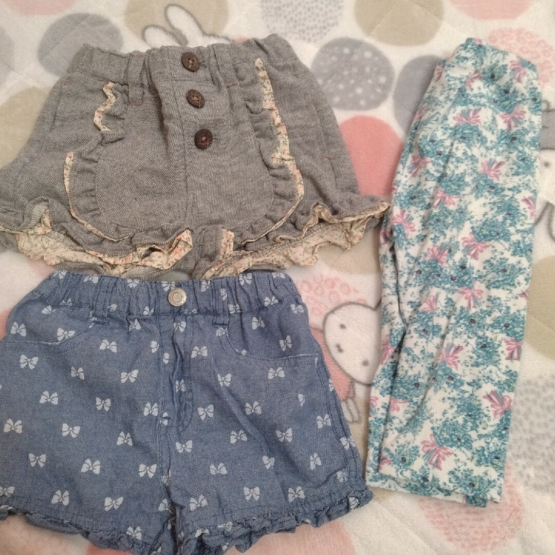 Branshes(ブランシェス)の3点セット キッズ/ベビー/マタニティのキッズ服女の子用(90cm~)(パンツ/スパッツ)の商品写真