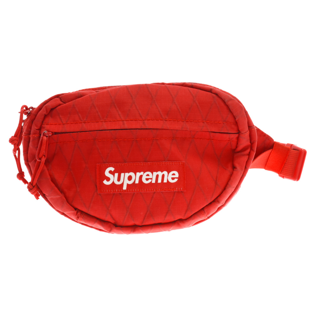 Supreme(シュプリーム)のSUPREME シュプリーム 18AW Waist Bag ボックスロゴパッチナイロンウェストバッグ レッド メンズのバッグ(ウエストポーチ)の商品写真