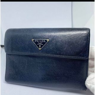 プラダ(PRADA)のプラダ 三つ折り 財布 三角プレート 三角ロゴ サフィアーノ PRADA(折り財布)