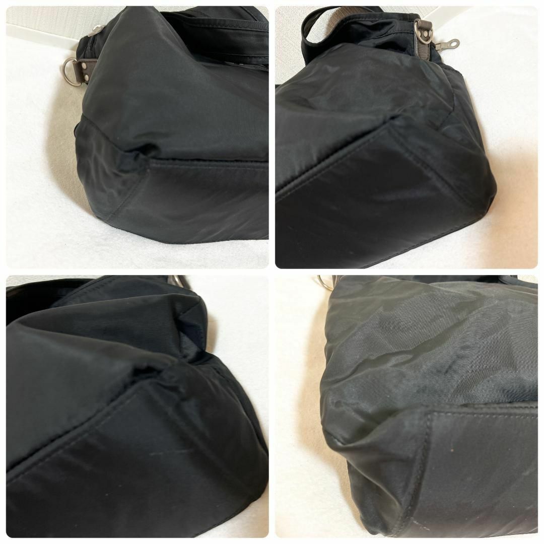 美品✨ninoニノセミショルダーバッグトートバッグブラック黒 レディースのバッグ(ショルダーバッグ)の商品写真