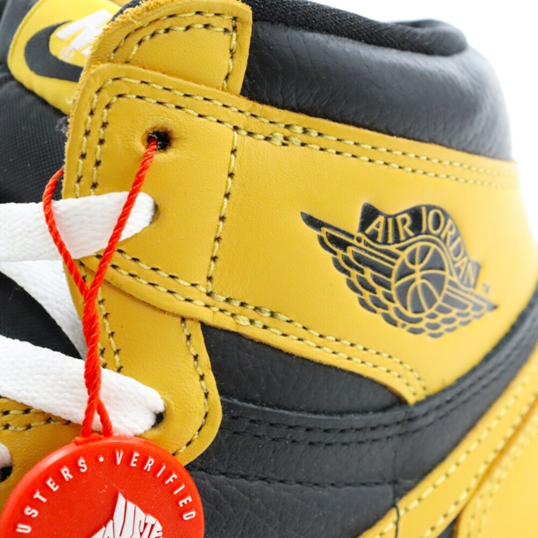 NIKE ナイキ AIR JORDAN 1 RETRO HIGH OG POLLEN エアジョーダン パラン ハイカットスニーカー ブラック/イエロー US8.5 555088-701