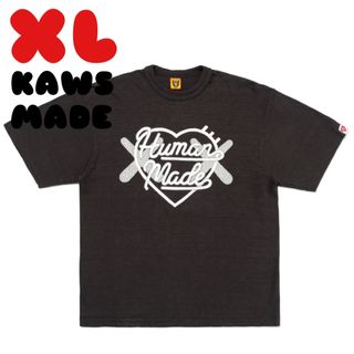 【ＸＬ】KAWS MADE GRAPHIC T-SHIRT 黒　ヒューマンメイド(Tシャツ/カットソー(半袖/袖なし))