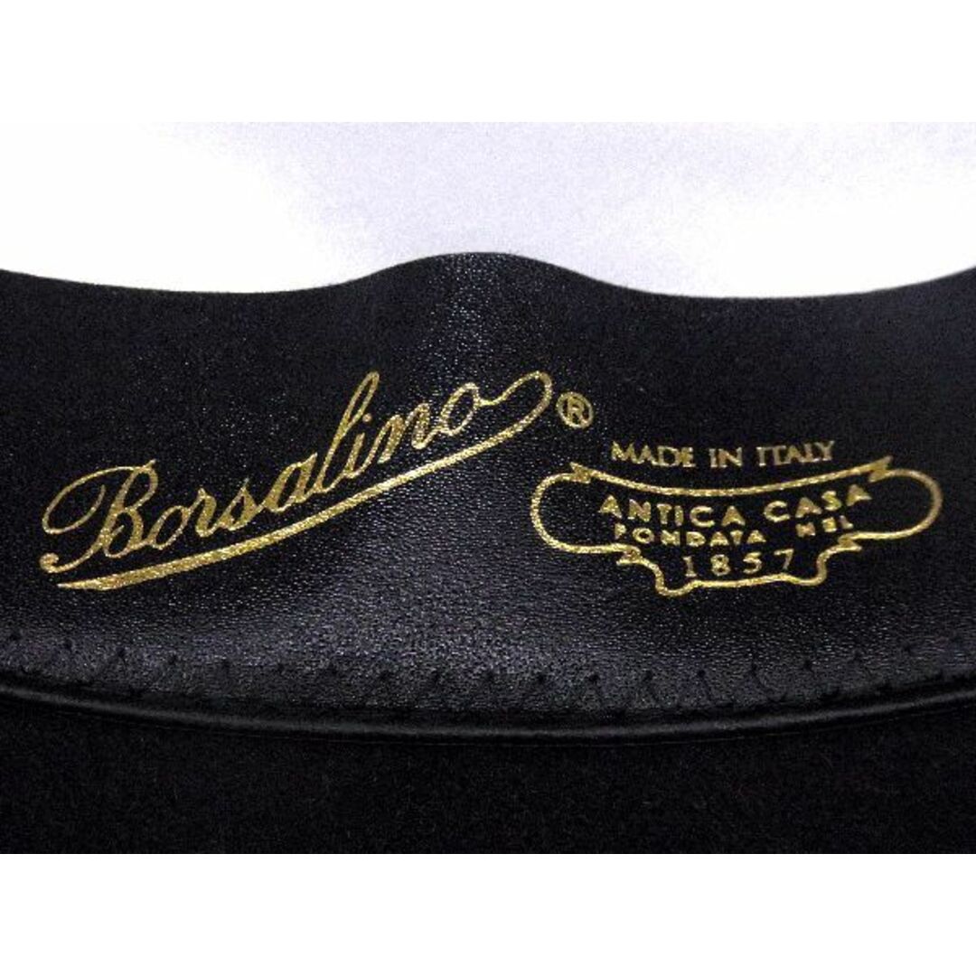 Borsalino(ボルサリーノ)の■新品■未使用■ BORSALINO ボルサリーノ ラビットファー リボン ハット 帽子 表記サイズ 59 メンズ レディース ダークグレー系 AR5765  メンズの帽子(その他)の商品写真
