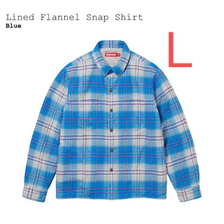シュプリーム(Supreme)のSupreme Lined Flannel Snap Shirt "Blue"(シャツ)