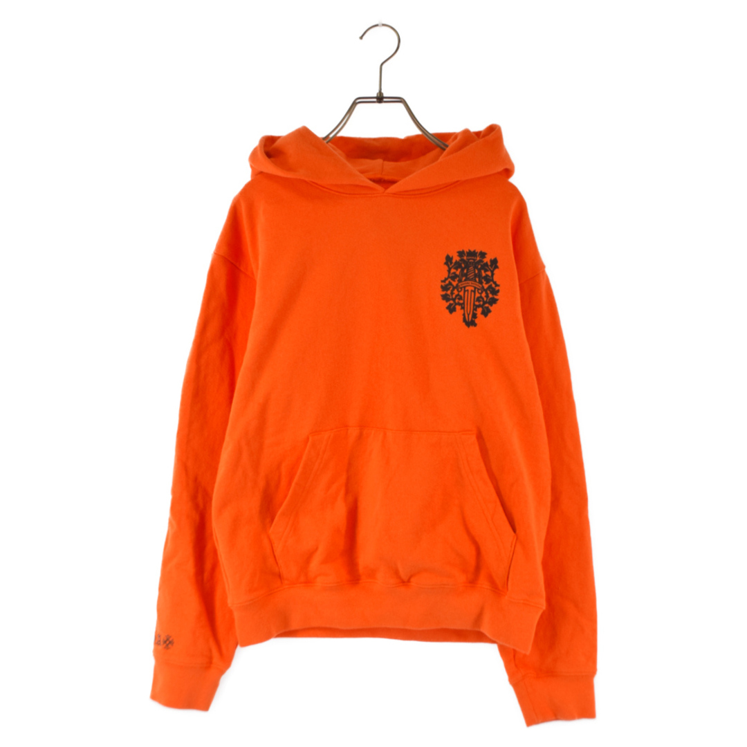 Chrome Hearts(クロムハーツ)のCHROME HEARTS クロムハーツ VINE DAGGER PULLOVER HOODIE ヴァインダガー プリントプルオーバーフーディーパーカー オレンジ メンズのトップス(パーカー)の商品写真