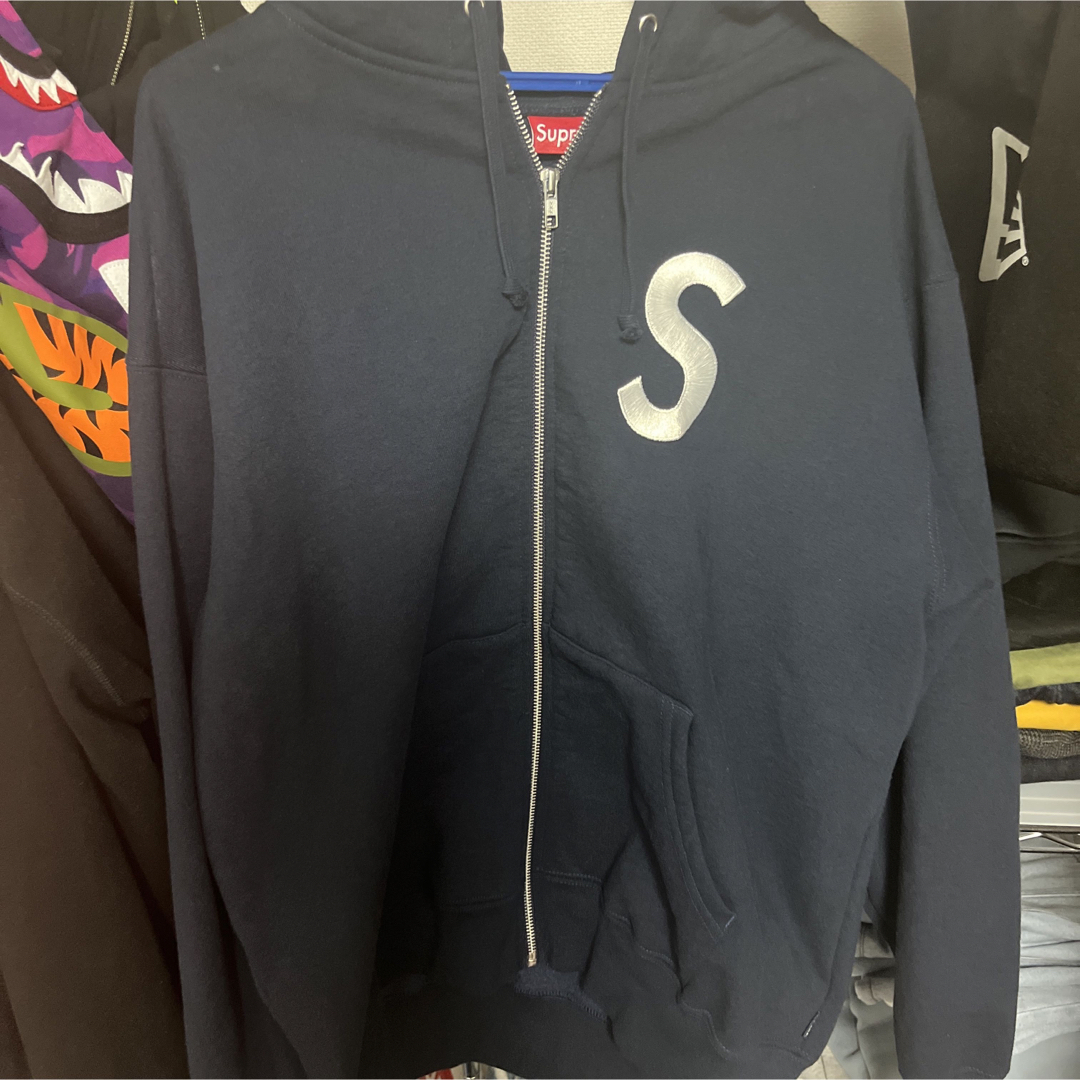 Supreme  S Logo Zip Up Hooded Sweatshirt