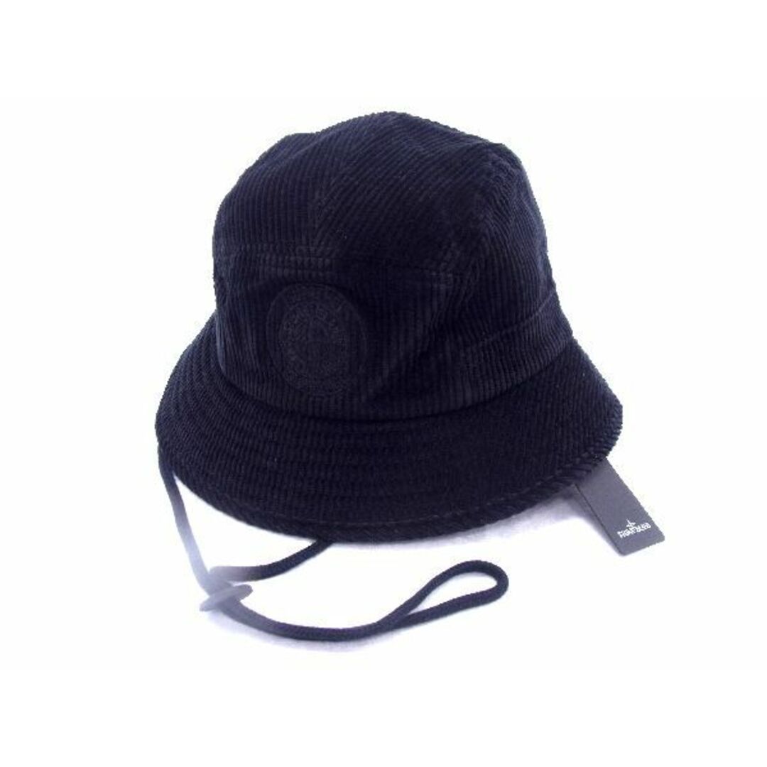 Sランクライン■新品■未使用■ Supreme シュプリーム Stone Island ストーンアイランド コットン100％ ハット 帽子 メンズ ブラック系 AQ7478